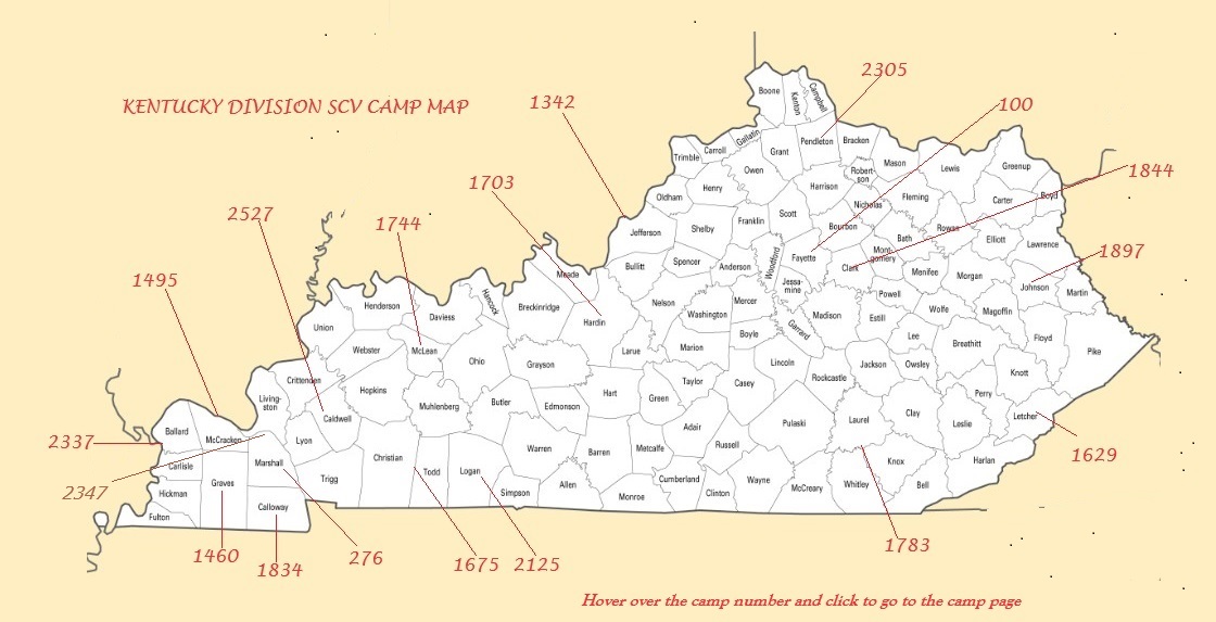 Kentucky camp map