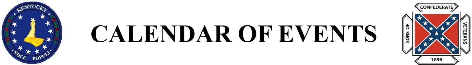 Calendar of Events Banner